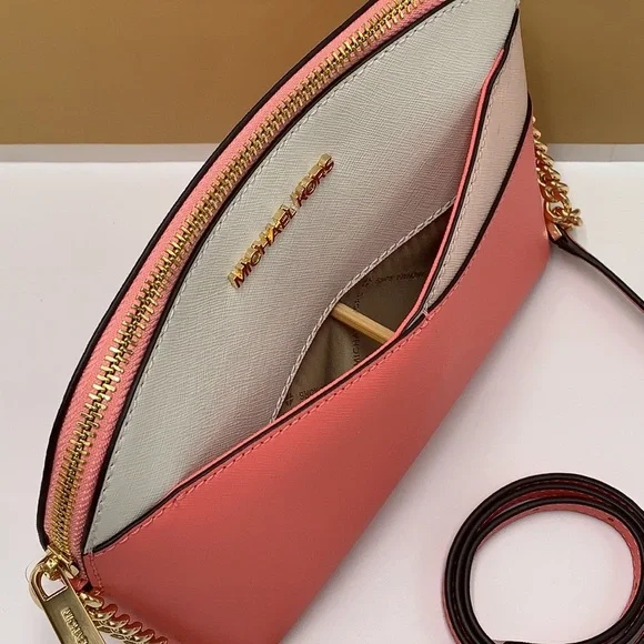 MICHAEL KORS MEDIUM DOME XCROSS XBODY GRAPEFRUIT MULTI COLOR - Picture 10 of 15